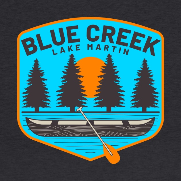 Blue Creek • Lake Martin Blue Background by Alabama Lake Life